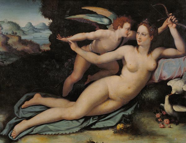 Venus and Cupid from Alessandro Allori