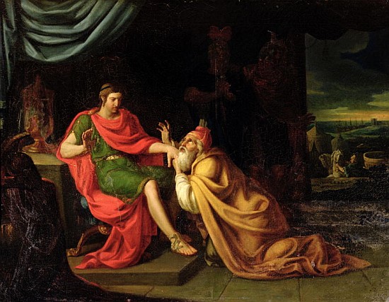 Priam and Achilles from Alessandro Padovanino