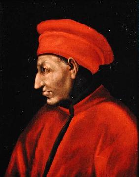 Portrait of Cosimo de'Medici (II Vecchio) (1389-1463) copied from Jacopo Pontormo (1494-1557)