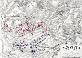 Battle of Waterloo, 18th June 1815, Sheet 1st (engraving) (see also 193243)