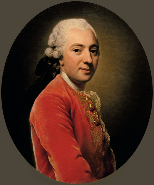 Portrait of a Man in a Red Caftan from Alexander Roslin