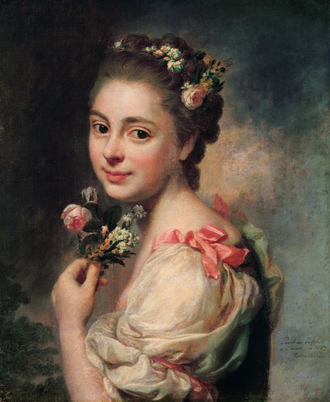 Portrait of the Artist's Wife, Marie Suzanne from Alexander Roslin