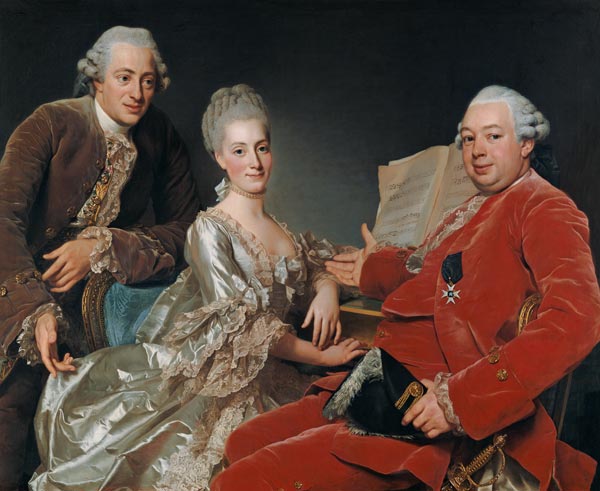 John Jennings Esq. and His Brother and Sister-in-Law from Alexander Roslin