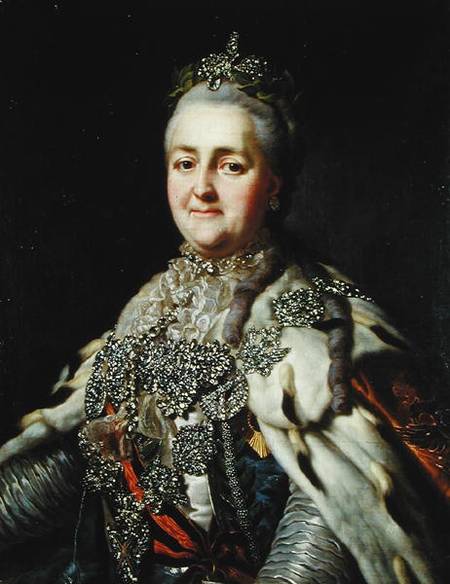Portrait of Catherine II (1729-96) of Russia from Alexander Roslin