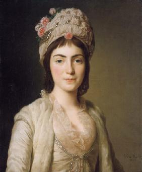 Portrait of Zoie Ghica, the Princess of Moldavia