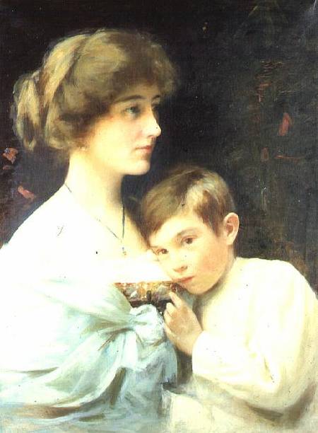 A Portrait of Marian Harford and Her Son Stuart from Alexander Rossi