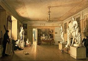 Atelier of the artist Alexey Venetsianov (1780-1847) 1827