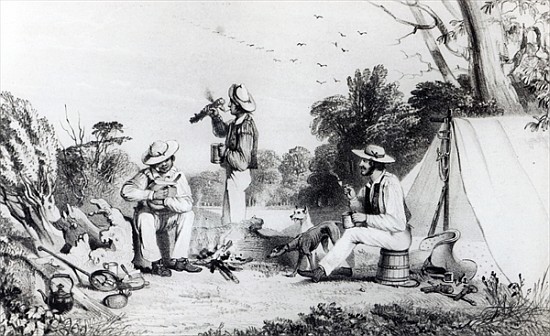 An exploring party in search of suitable land for a sheep-run, c.1847 from Alexander Denistoun Lang
