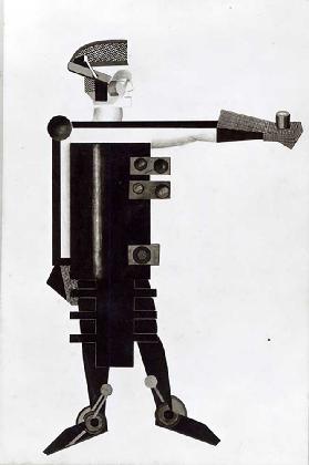 Mann - Kostümdesign für den Film Aelita, 1924