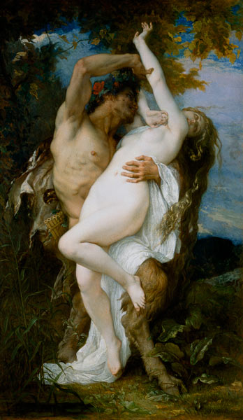 Nymph Abducted by a Faun from Alexandre Cabanel