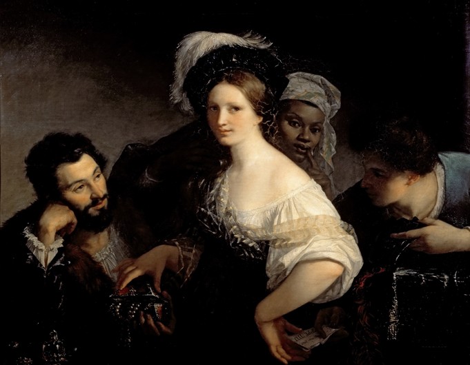 The Young Courtesan from Alexandre Francois Xavier Sigalon