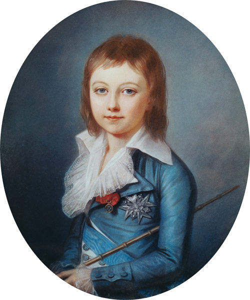 Medallion Portrait of Louis-Charles (1785-95) King Louis XVII of France from Alexandre Kucharski