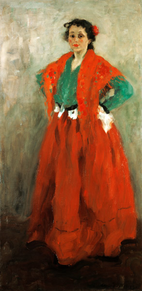 Helene Jawlensky in spanischem Kostüm. from Alexej von Jawlensky