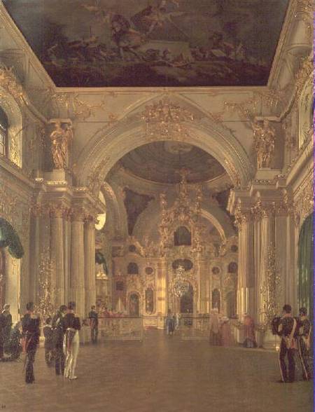 Interior of the Great Church in the Winter Palace from Alexej Wassiljewitsch Tyranow
