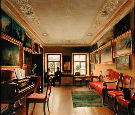 Interior of a Manor House from Alexej Wassiljewitsch Tyranow