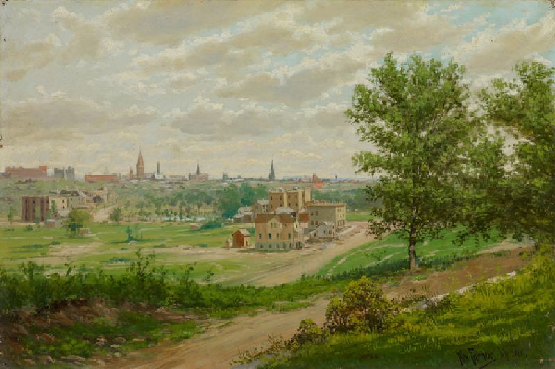 Lowry Hill, Minneapolis, 1888 (oil on canvas) from Alexis Jean Fournier