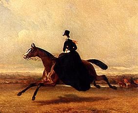 Königin Victoria zu Pferde from Alfred Dedreux
