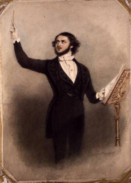 Louis Antoine Jullien (1812-60) from Alfred-Edward Chalon