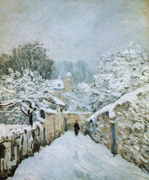Winter in Louveciennes. from Alfred Sisley