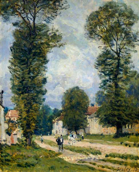 Weg nach Versailles, Louveciennes from Alfred Sisley