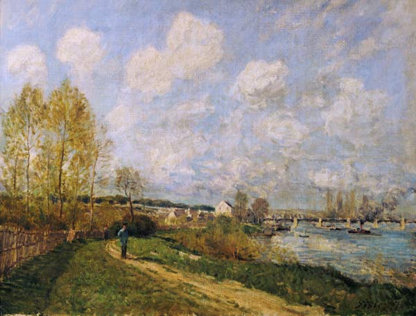 Die Seine bei Bougival from Alfred Sisley