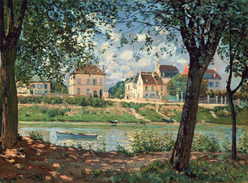 Dorf am Ufer der Seine from Alfred Sisley