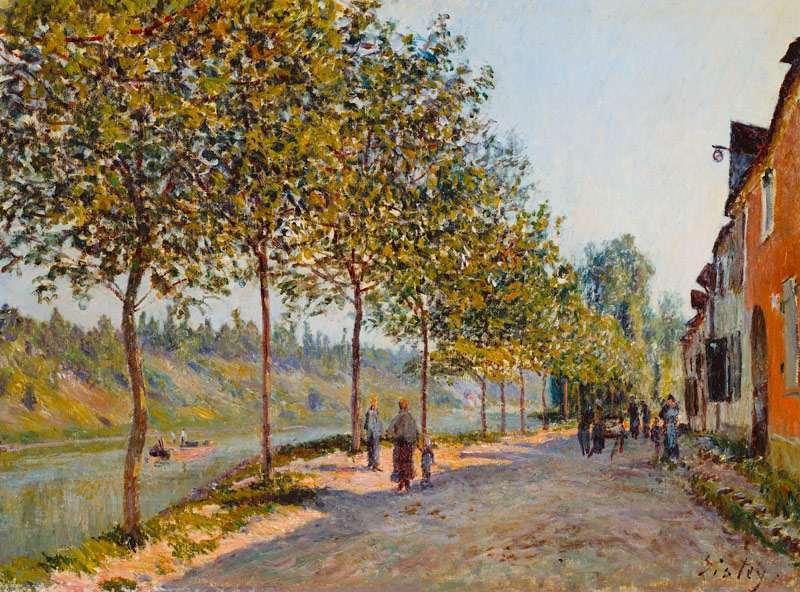 June Morning in Saint-Mammès from Alfred Sisley
