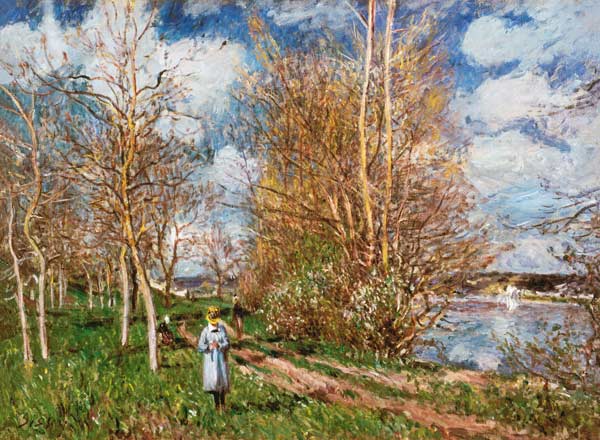 Alfred Sisley, The little Meadow  1880 from Alfred Sisley