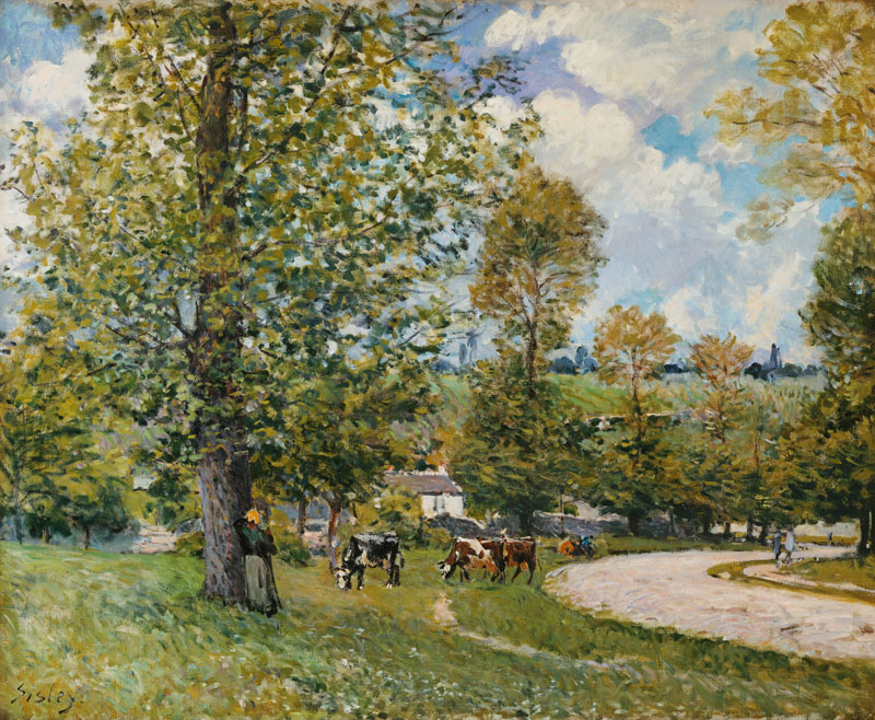Weidende Kühe bei Louveciennes from Alfred Sisley