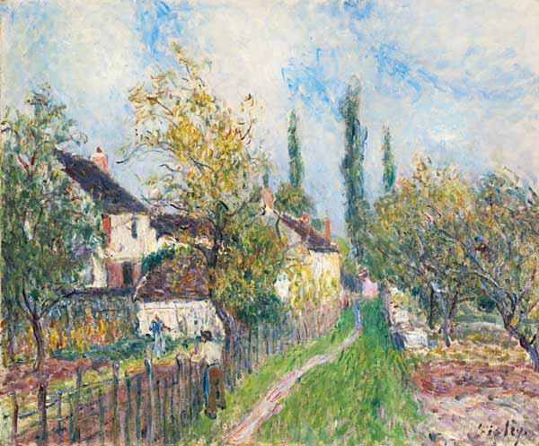 A path at Les Sablons from Alfred Sisley