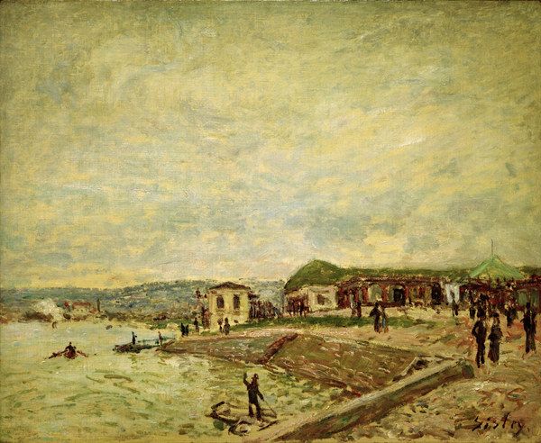 Alfred Sisley, Seine bei Tagesanbruch from Alfred Sisley
