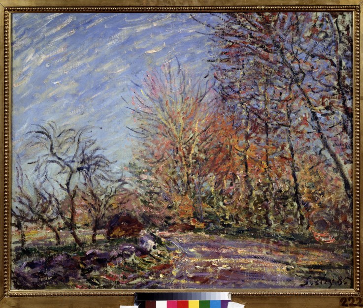 At the edge of the forest in Fontainebleau from Alfred Sisley