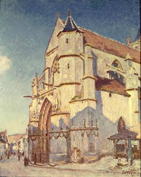 The Church at Moret from Alfred Sisley
