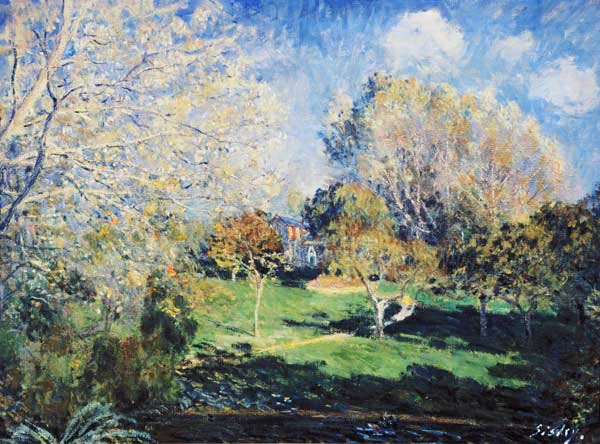 Der Garten von Monsieur Hoschedé in Montgeron from Alfred Sisley