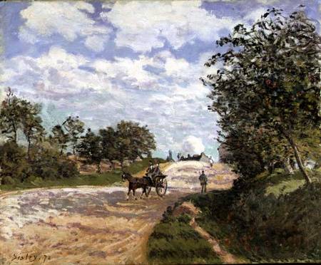 The Road from Mantes to Choisy le Roi from Alfred Sisley