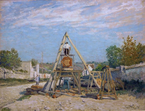Sisley  / Pit Sawyers / Paint./ 1876 from Alfred Sisley
