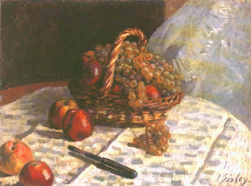 Stilleben, Äpfel und Weintrauben from Alfred Sisley