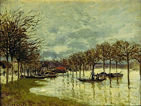 Überschwemmung an der Route de Saint-Germain from Alfred Sisley