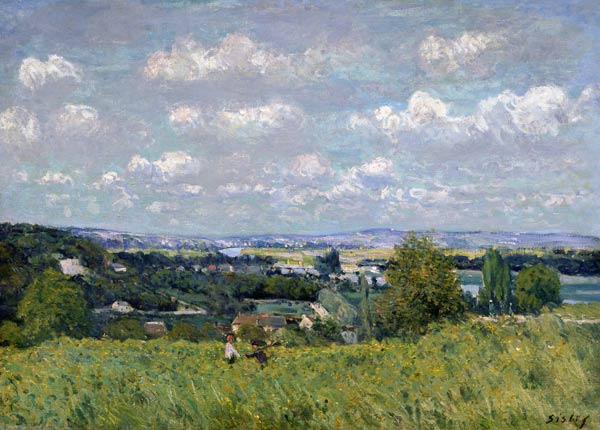 The Valley of the Seine at Saint-Cloud, 1875 (oil on canvas) from Alfred Sisley