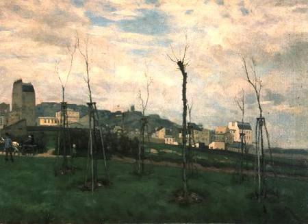 View of Montmartre from the Cite des Fleurs, Les Batignolles from Alfred Sisley