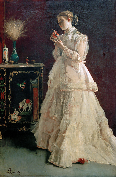 Lady in Pink from Alfred Stevens
