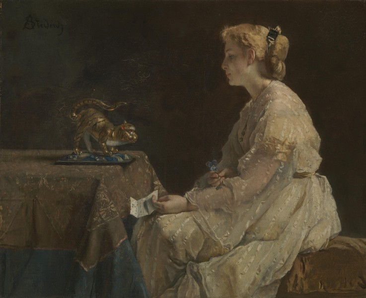 The Present from Alfred Stevens