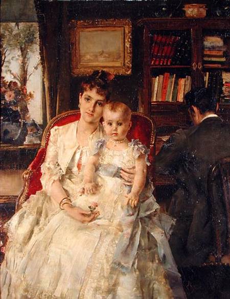 All Happiness (Family Scene) from Alfred Stevens