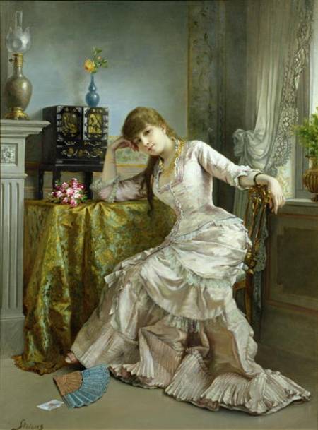 Portrait of a Young Woman from Alfred Stevens
