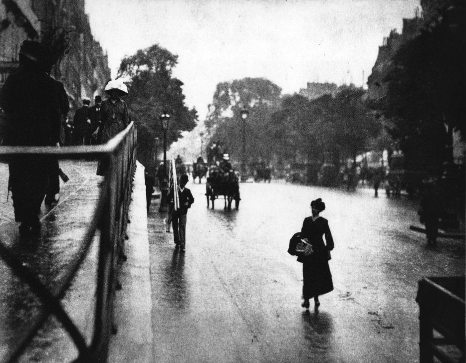 Paris Straßenszene mit Fußgängern from Alfred Stieglitz