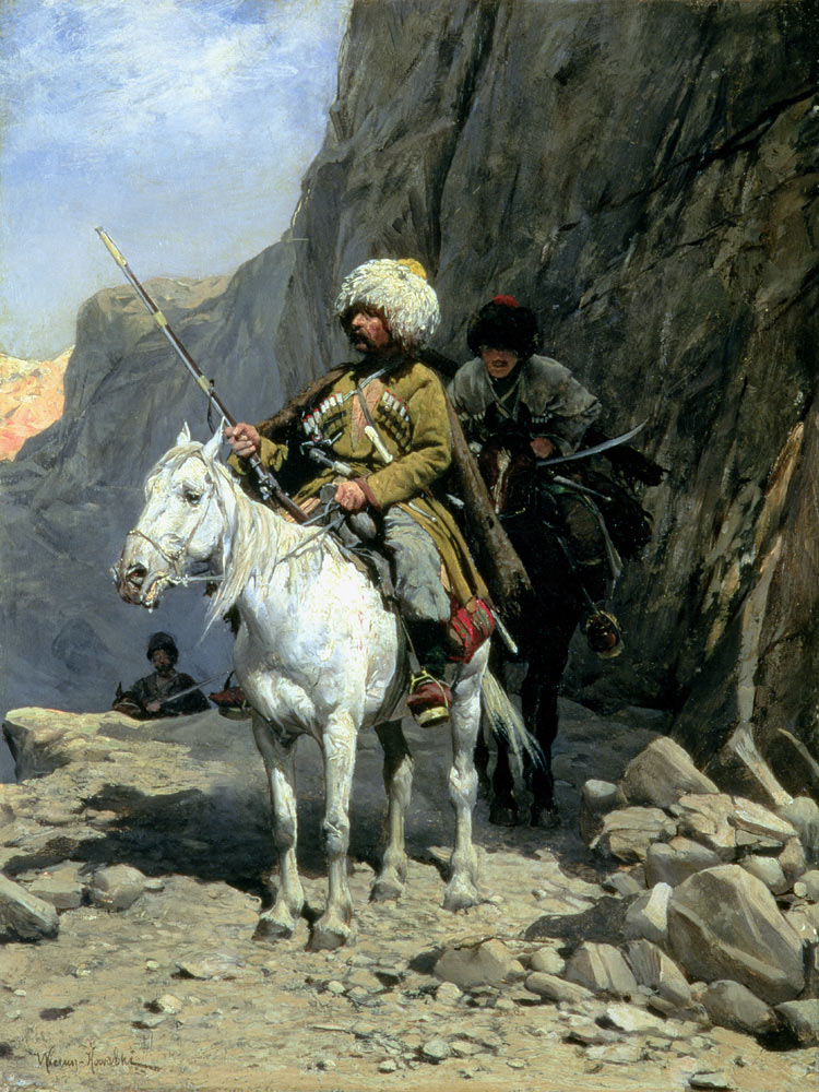 Circassians Patrol from Alfred von Wierusz-Kowalski