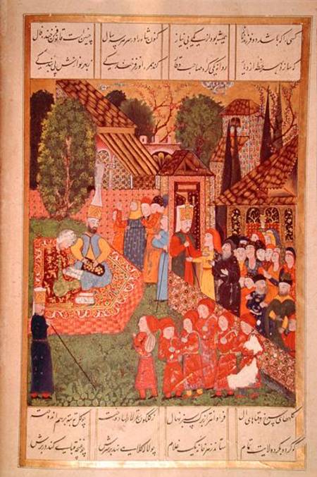 A Janissary officer recruiting devsirme for Sultan Suleyman I (1495-1566), from the 'Suleymanname' ( from Ali Amir Ali Amir Beg