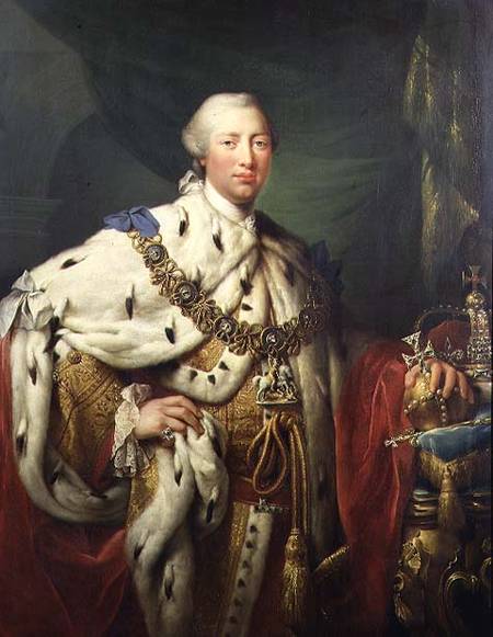 Portrait of George III (1738-1820) in his Coronation Robes from Allan Ramsay