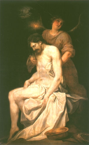 Der tote Christus von einem Engel gestützt from Alonso Cano