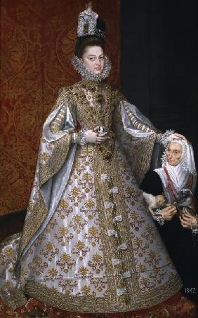 The Infanta Isabel Clara Eugenia (1566-1633) with the Dwarf, Magdalena Ruiz